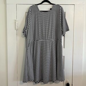 Torrid striped twist back dress